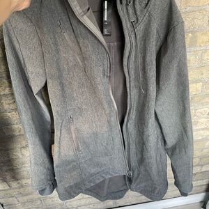 Gray Hooded Jacket
